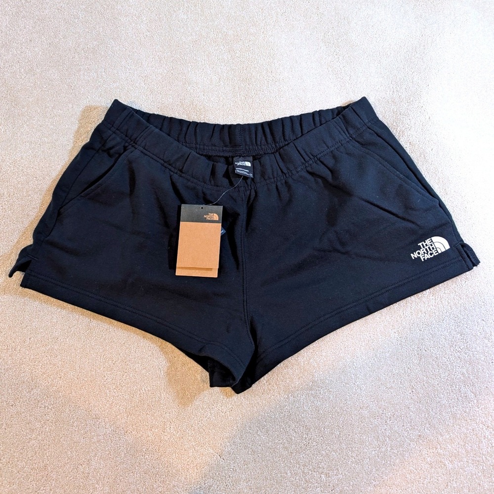 The North Face Womens Half Dome Logo Shorts Black XXL NF0A55WP New